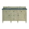 James Martin Vanities 60'' Double Vanity, Whitewashed Oak w/ 3 CM Parisien Bleu Quartz Top 424-V60D-WWO-3PBL - alternate 1